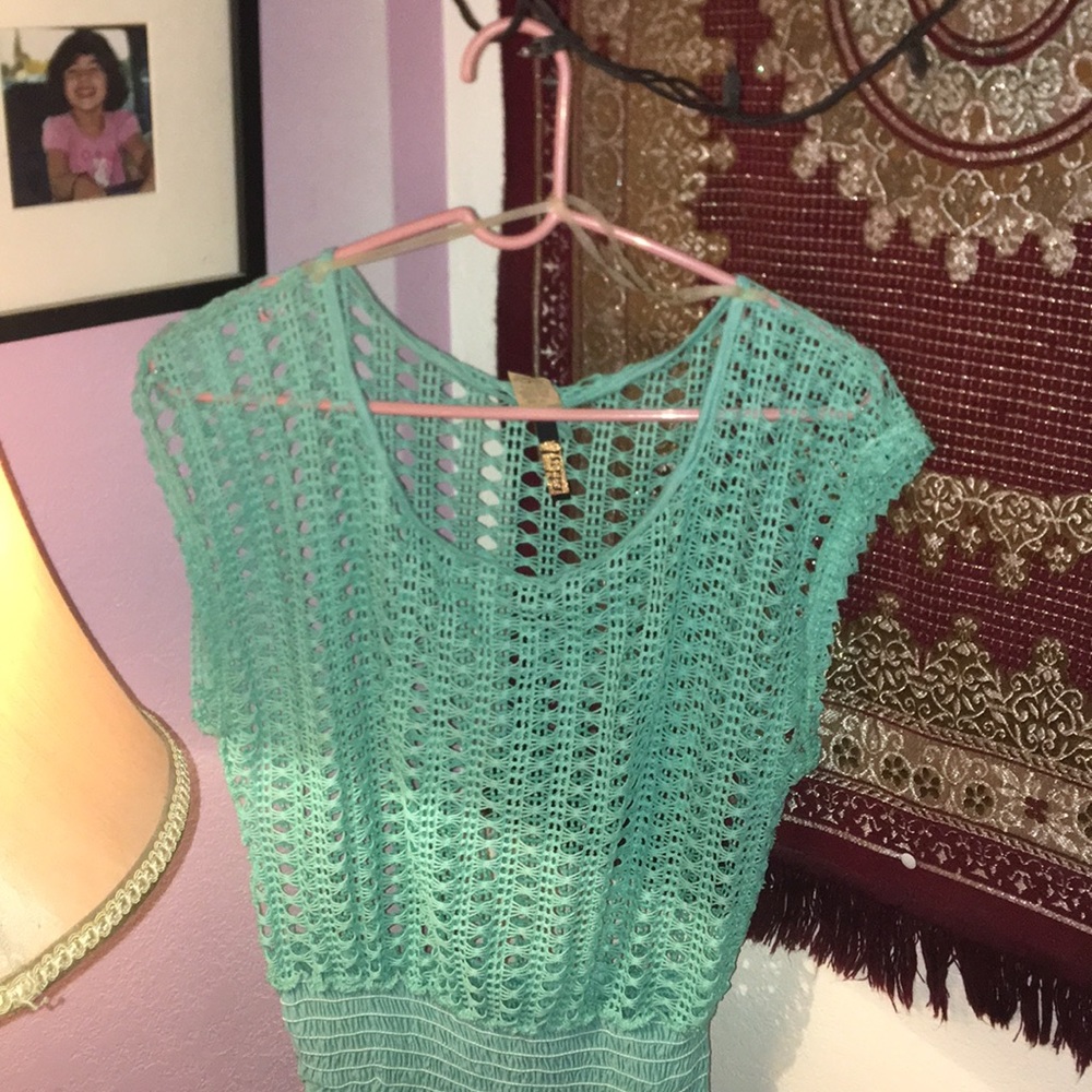 Teal colored
